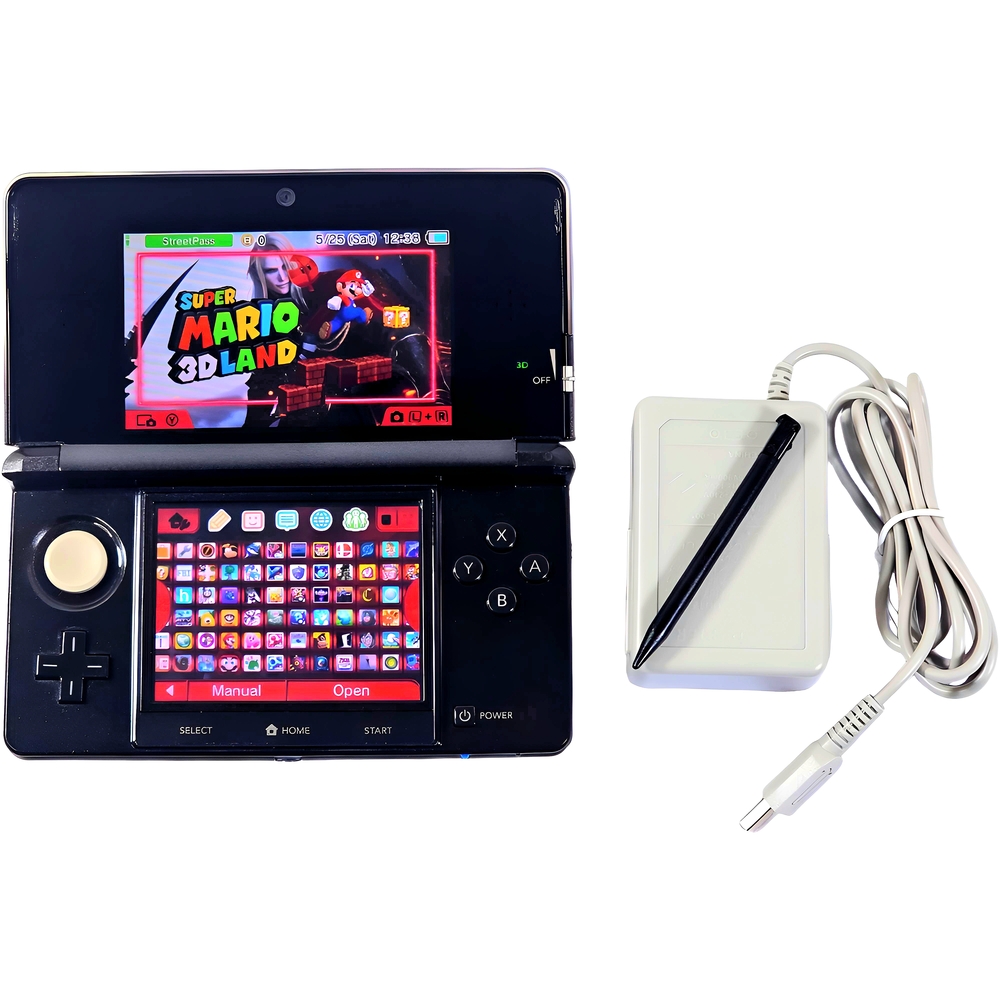 Nintendo 3DS Black Handheld Console | Plug & Play | 128GB | Exclusive Content